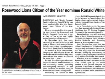Ron border news nomination 2024